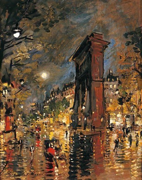 View Of The Arc De Triomphe, Paris Oil Painting by Konstantin Alexeievitch Korovin