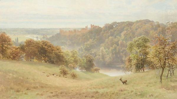 Arundel Castle Oil Painting by Harry Sutton Palmer