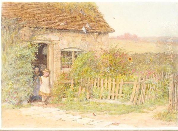 The Robin's Song Oil Painting by Helen Mary Elizabeth Allingham