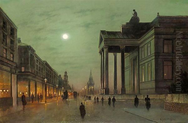 The Art Gallery, Edinburgh Oil Painting by Wilfred Jenkins