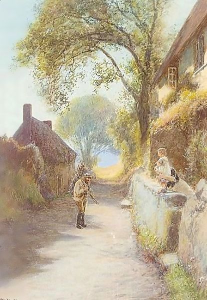 The Brushwood Collector Oil Painting by John White