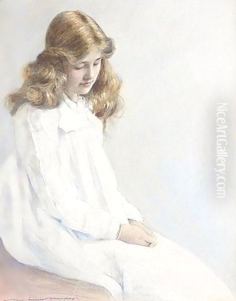 Portrait Of A Girl Oil Painting by Mortimer Ludington Menpes