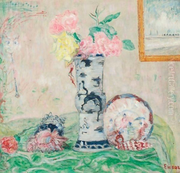 Une Symphonie Musicale (Vision Claire) Oil Painting by James Ensor