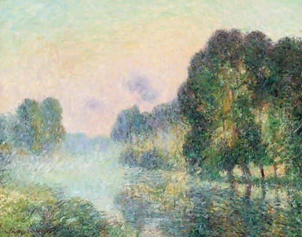 Brouillard Sur L'Eure Oil Painting by Gustave Loiseau