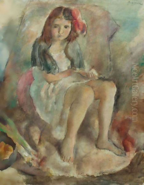 Cendrillon Oil Painting by Jules Pascin