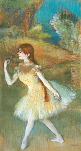 Danseuse 5 Oil Painting by Edgar Degas