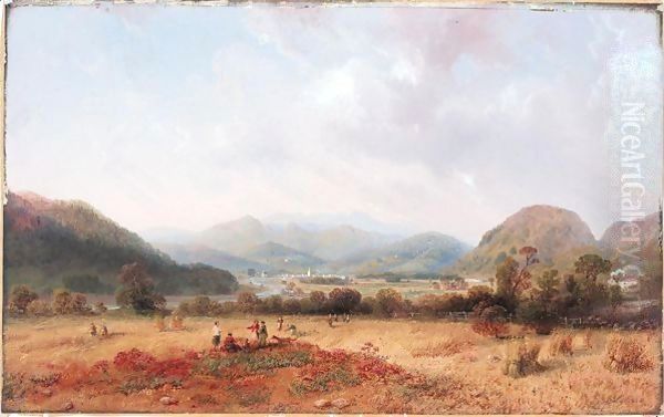 At Ballater Water Oil Painting by Carlo Bossoli