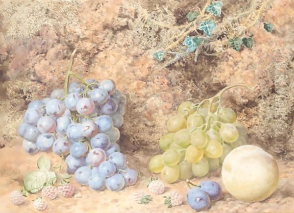 Still Life Of Fruits Oil Painting by Thomas Collier