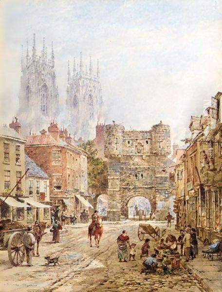 A View Of York Oil Painting by Louise Rayner