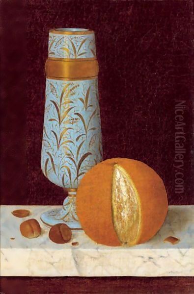 Still Life For William Ignatius Blemly Oil Painting by William Michael Harnett