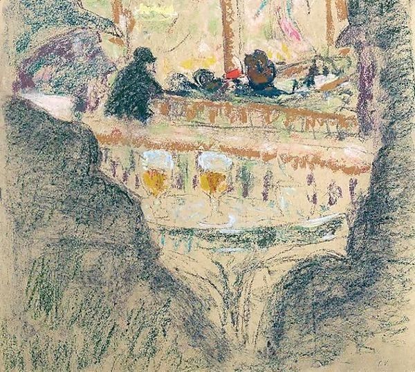 Scene De Cafe Oil Painting by Jean-Edouard Vuillard