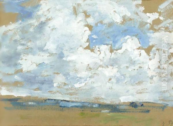 Etude De Ciel Oil Painting by Eugene Boudin