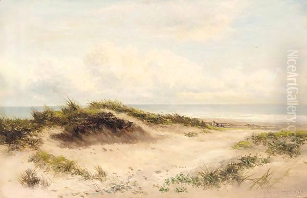 Sand dunes Oil Painting by Benjamin Williams Leader