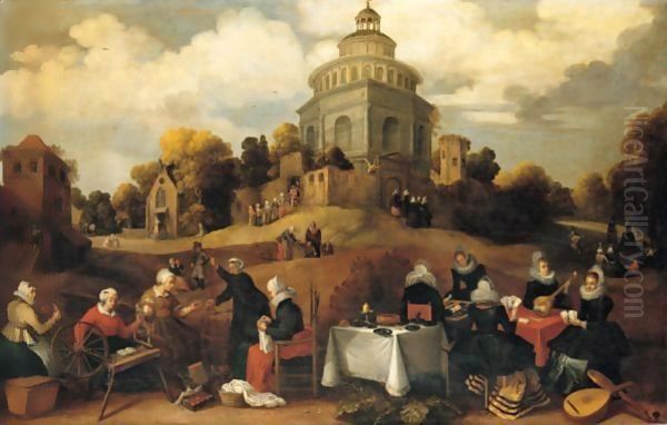 The Parable Of The Wise And Foolish Virgins Oil Painting by Joost Cornelisz. Droochsloot