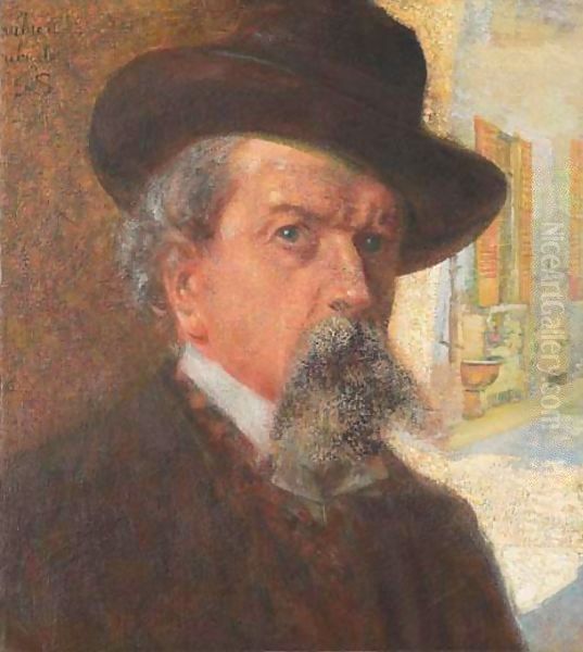 Ritratto Maschile Oil Painting by Giovanni Segantini