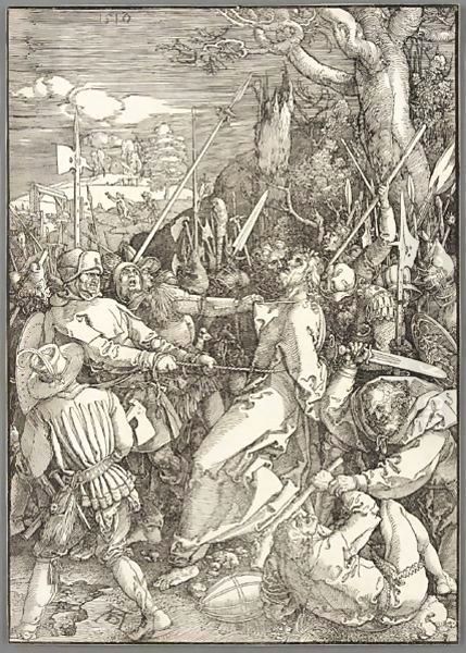 The Kiss Of Judas Oil Painting by Albrecht Durer