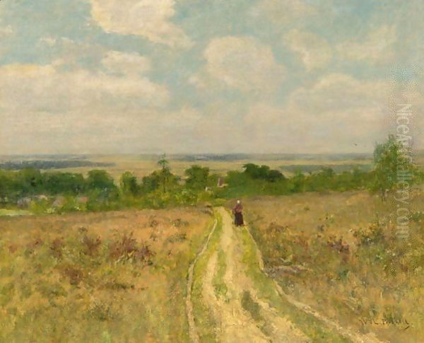 Walk On A Country Path Oil Painting by William Lamb Picknell