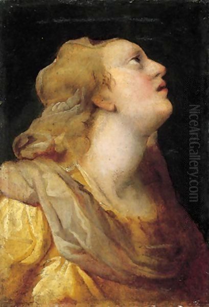 Maddalena Oil Painting by Antonio Allegri da Correggio