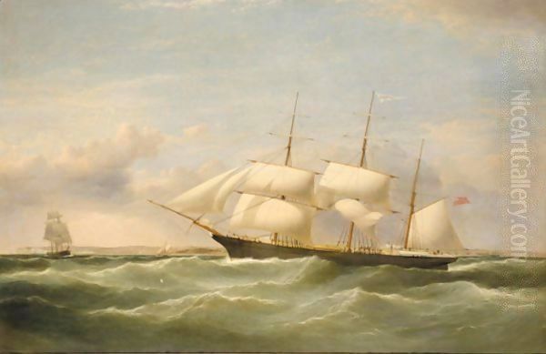 The Barque Naparima Outward Bound Off Deal Oil Painting by Samuel Walters