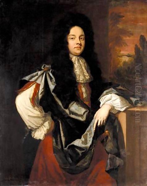 Portrait Of Sir John Wedderburn (1657-1688) Of Gosford   Oil Painting by Sir Godfrey Kneller