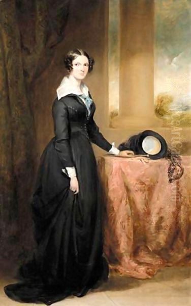 Portrait Of Margaret Henry (1809-1890) Oil Painting by Sir Francis Grant