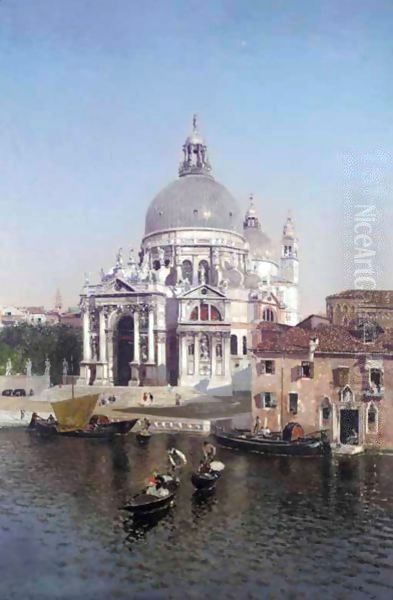 Santa Maria Della Salute, Venice Oil Painting by Martin Rico y Ortega