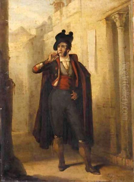 The Dandy Oil Painting by Joaquin Dominguez Becquer