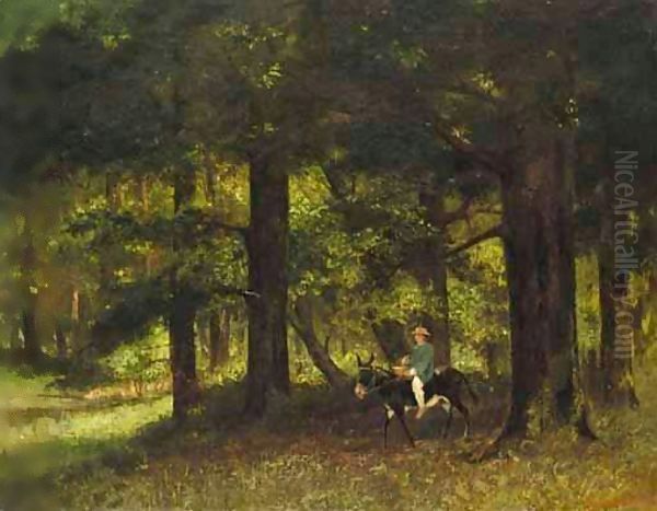 Le Parc De Rochemont Oil Painting by Gustave Courbet