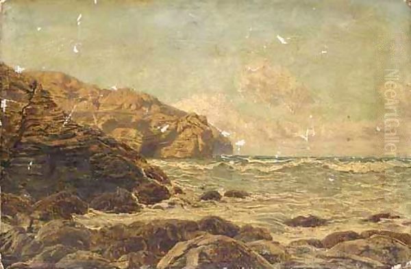 St. Agnes Point Oil Painting by John Edward Brett