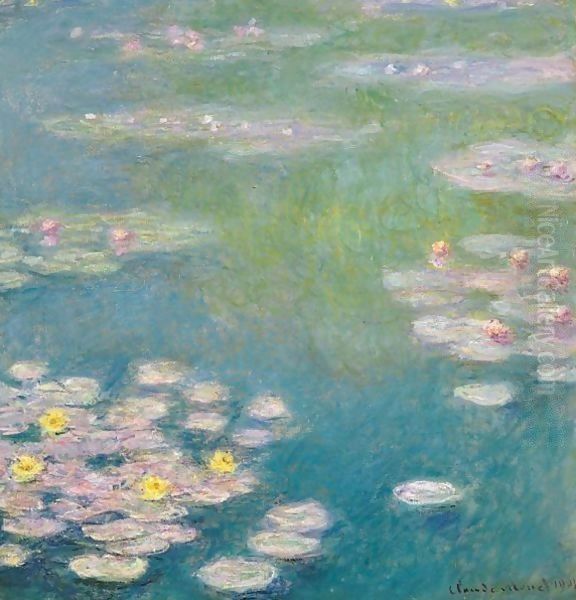 Nympheas 5 Oil Painting by Claude Oscar Monet