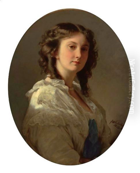 Princess Marie Woronzoff Oil Painting by Franz Xavier Winterhalter