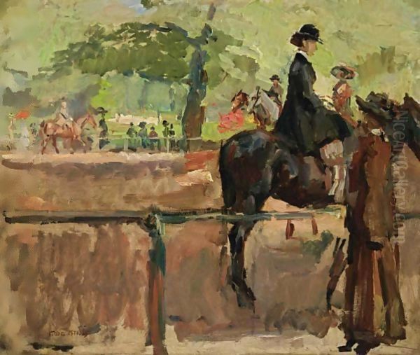 Hyde Park, Rotten Row, London Oil Painting by Isaac Israels