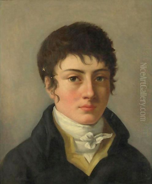 Portrait Of A Young Man Oil Painting by Louis Leopold Boilly