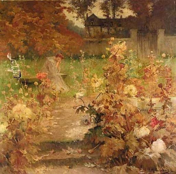 A Private Moment Oil Painting by Eugene Henri Cauchois