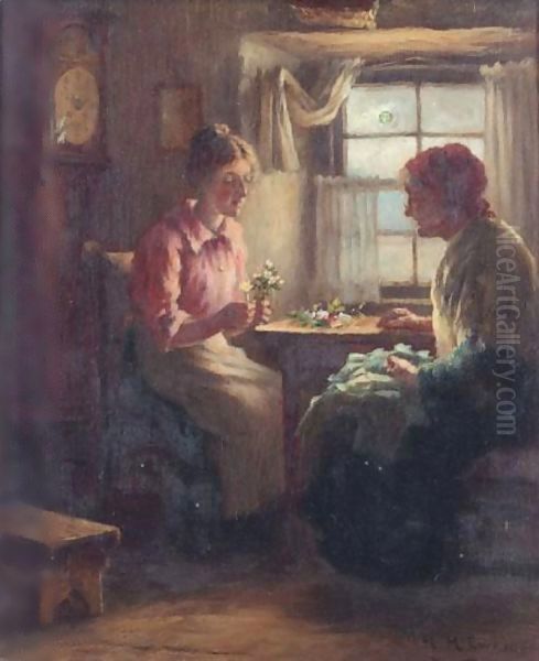 A Posy Oil Painting by Thomas McEwan