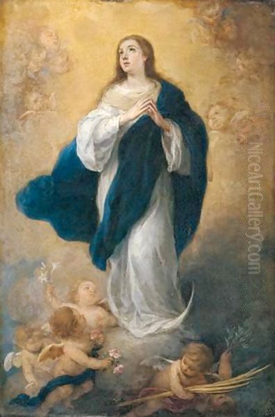 The Immaculate Conception 3 Oil Painting by Bartolome Esteban Murillo