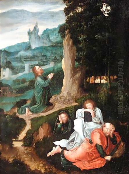 The Agony In The Garden Oil Painting by South Netherlandish School