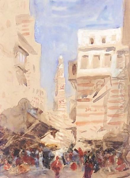 Cairo Oil Painting by Hercules Brabazon Brabazon