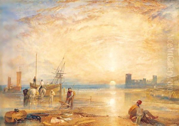 Flint Castle, North Wales Oil Painting by Joseph Mallord William Turner