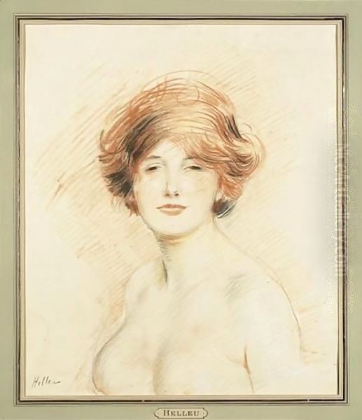 Buste De Femme Oil Painting by Paul Cesar Helleu