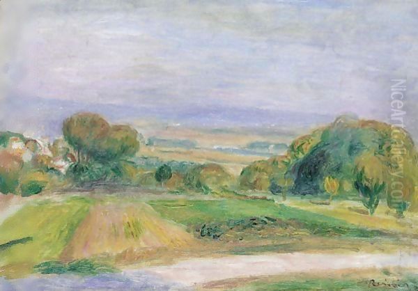 Paysage, Magagnosc Oil Painting by Pierre Auguste Renoir