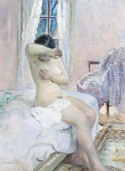 Nu Sur Le Lit Oil Painting by Henri Lebasque