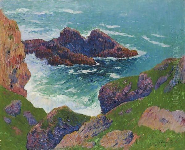 Cote Du Large Oil Painting by Henri Moret