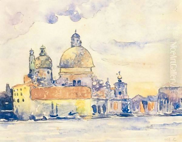 L'Eglise De La Salute, Venise Oil Painting by Henri Edmond Cross