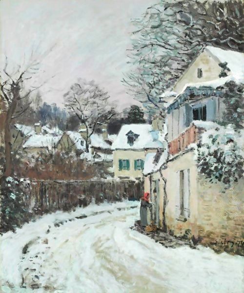 Route A Louveciennes Oil Painting by Alfred Sisley