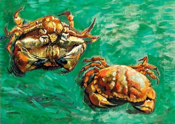 Deux Crabes Oil Painting by Vincent Van Gogh