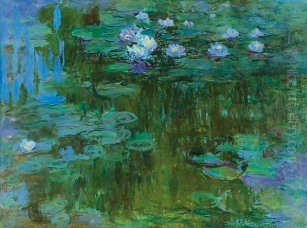 Nympheas 6 Oil Painting by Claude Oscar Monet