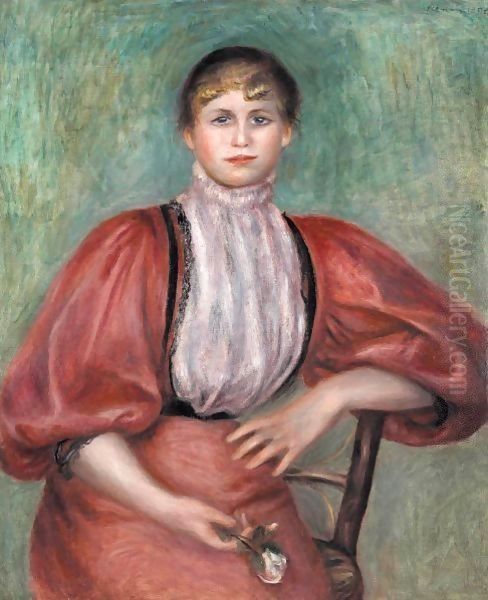 La Belle Cabaretiere Oil Painting by Pierre Auguste Renoir