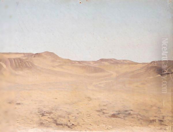 Wadi (Dry River Bed) Oil Painting by Jean-Leon Gerome