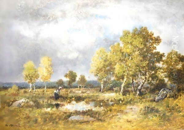 L'Orage Oil Painting by Narcisse-Virgile D Az De La Pena